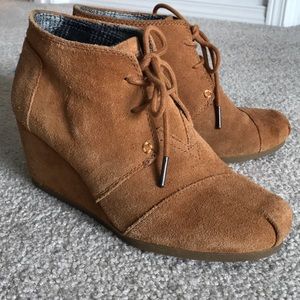 Tom’s suede booties